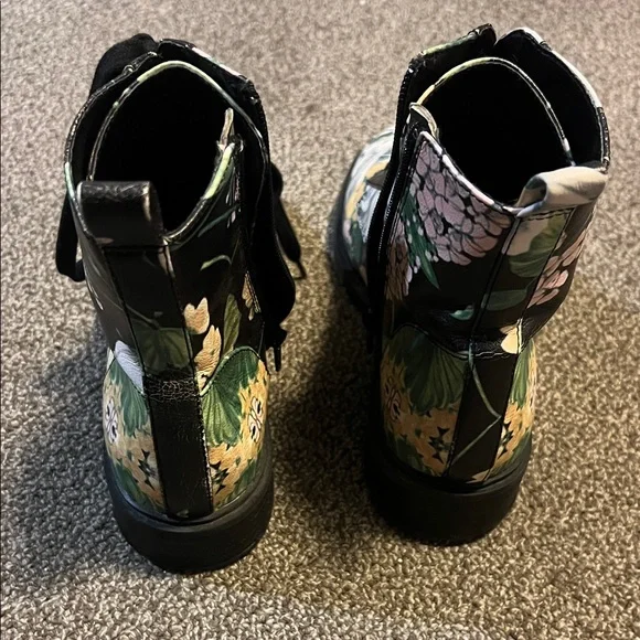 Steve Madden Multicolor Floral Ankle Boots - Picture 4 of 4
